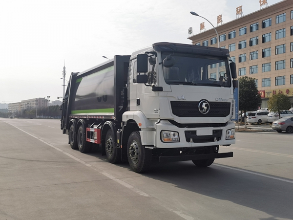 Shaanqi front four rear eight compressed garbage truck 8x4