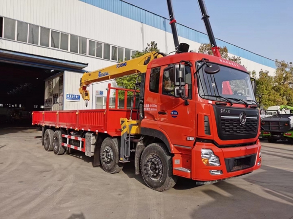 Dongfeng tianlong front four rear eight straight boom crane