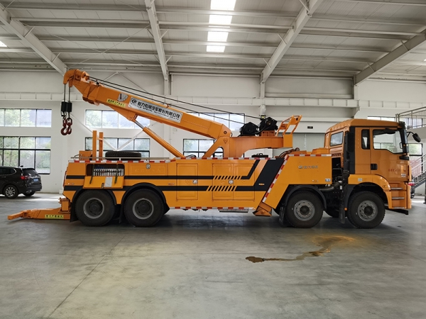 Shaanqi Delong 30-ton towing and lifting separate clearing truck 8x4