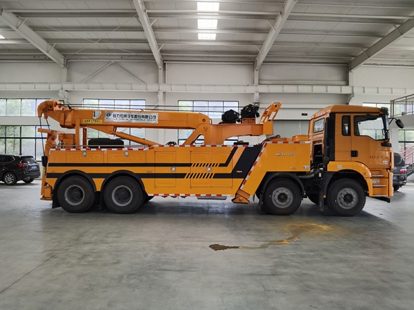 Shaanqi Delong 30-ton towing and lifting separate clearing truck 8x4