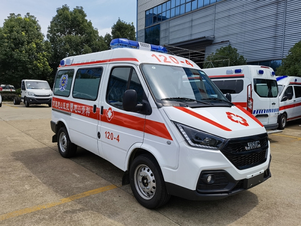 JIANGLING Teshun short-axle medium-roof diesel custodial ambulance