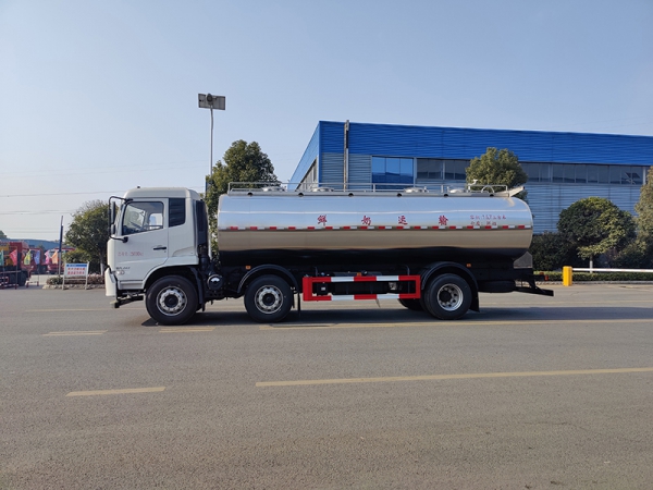 Dongfeng Tianjin three-axle 19.5 square meters milk tanker