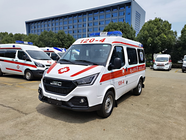 JIANGLING Teshun short-axle medium-roof diesel custodial ambulance