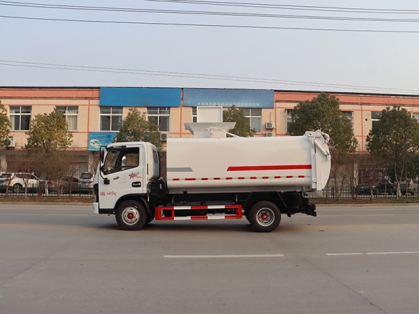 Dongfeng D6 White Kitchen Waste Truck