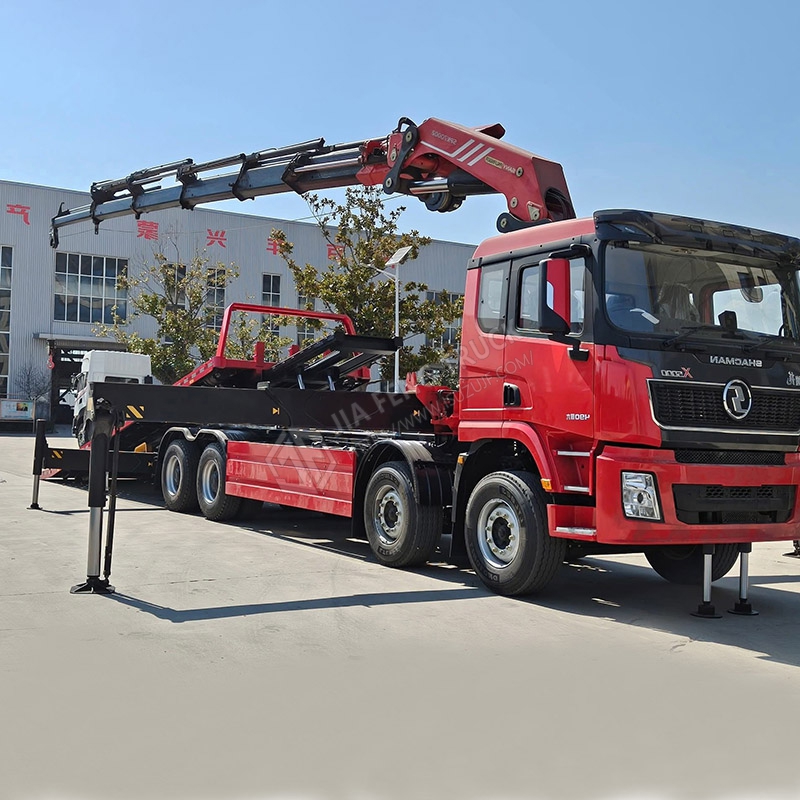 8x4 Shacman Automobile Delong Tractor with Sany 20-Ton Robotic arm