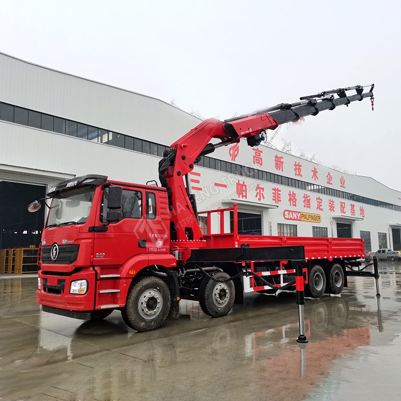 8x4 Shacman Automobile Delong New M3000 25-ton Robotic arm  Crane