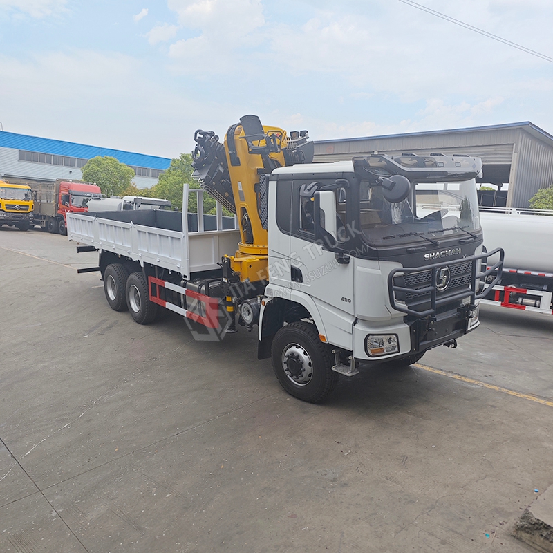Shacman X3000 6x6 with XCMG 21-ton Robotic arm crane