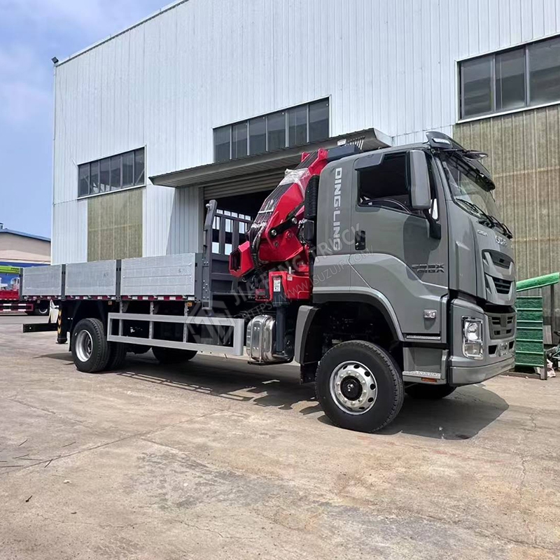 Isuzu 4x4 Mechanical Arm Crane with Aluminum Alloy Cargo Box