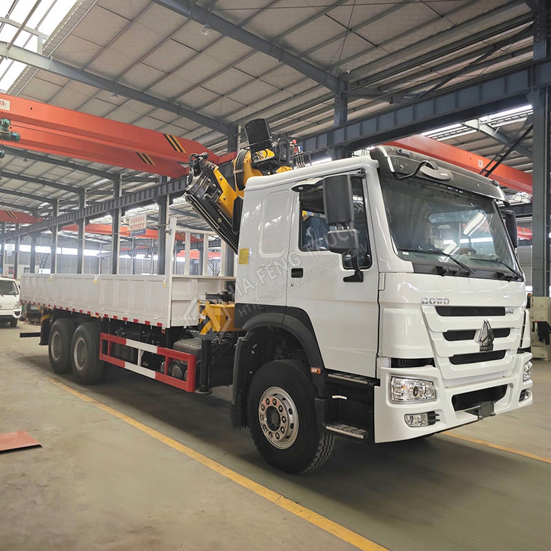 Sinotruk HOWO 6x4 with XCMG 10-ton mechanical arm crane