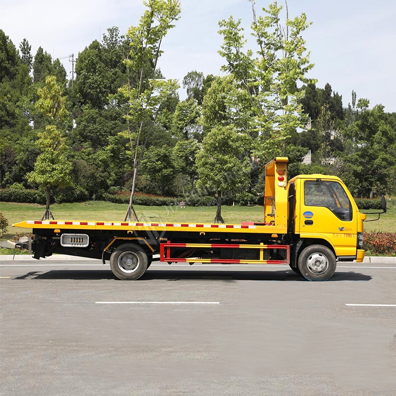 National VI 4-ton Isuzu 600P Flatbed Tow Truck