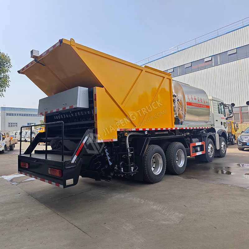 Sinotruk HOWO 8x4 الحصى شاحنة الختم المتزامنة
