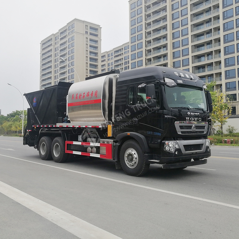 Sinotruk HOWO 6x4 Synchronized Stone Chip Sealing Truck