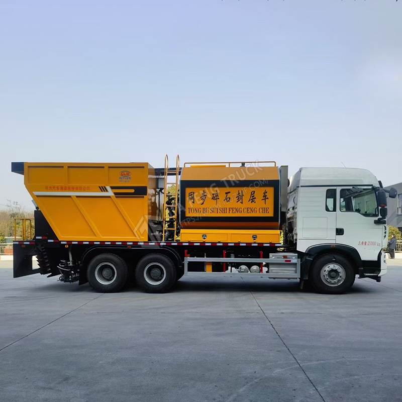 Sinotruk HOW6X4 Synchronous Stone Chip Sealing Machine