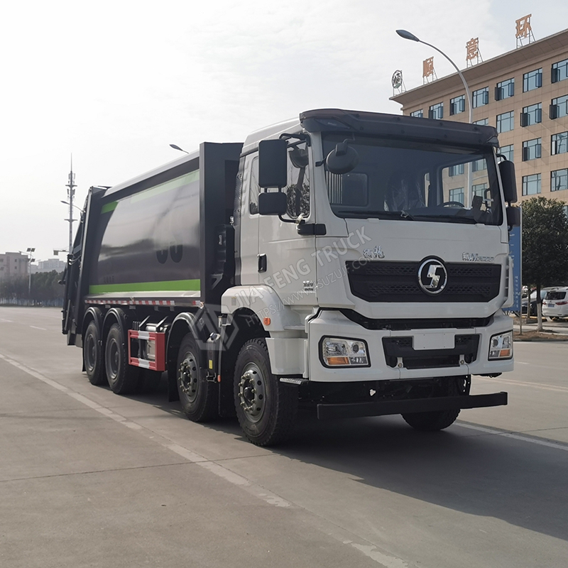 شاكمان سيارات 8x4 ضاغط شاحنة القمامة