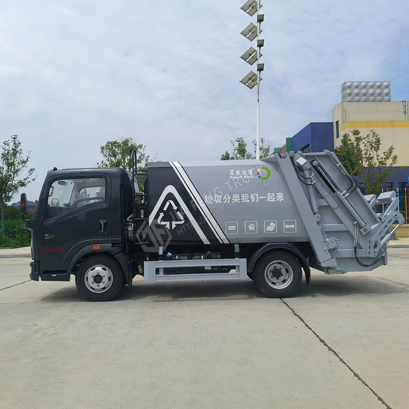 Sinotruk HOWO 4x2 Cami&oacute;n De Basura Compactador De 6 Metros C&uacute;bicos
