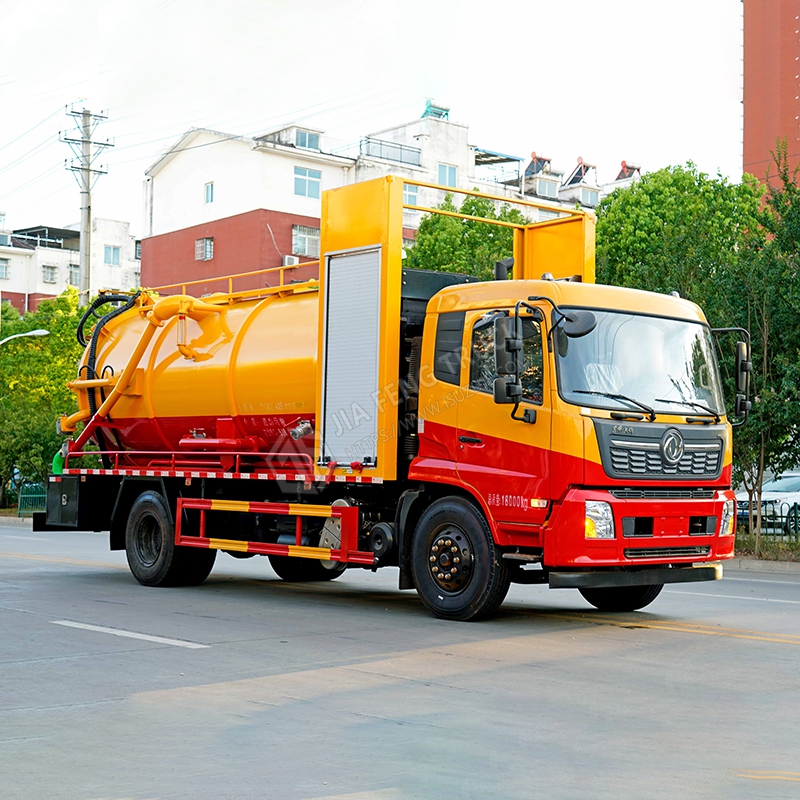 Dongfeng Tianjin 4x2 Cami&oacute;n De Succi&oacute;n De Limpieza De 15 Metros C&uacute;bicos