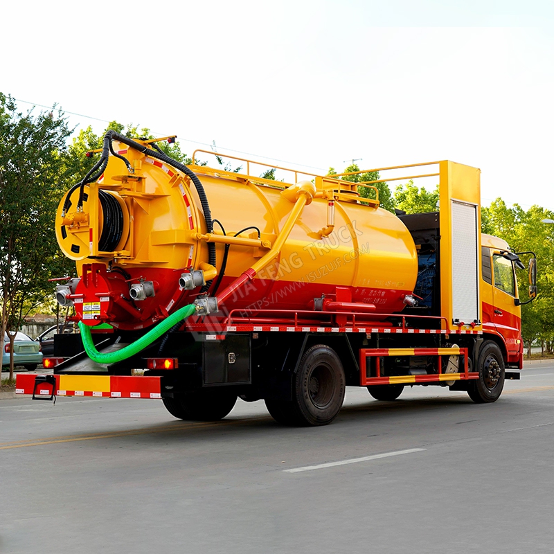 Dongfeng Tianjin 4x2 Cami&oacute;n De Succi&oacute;n De Limpieza De 15 Metros C&uacute;bicos