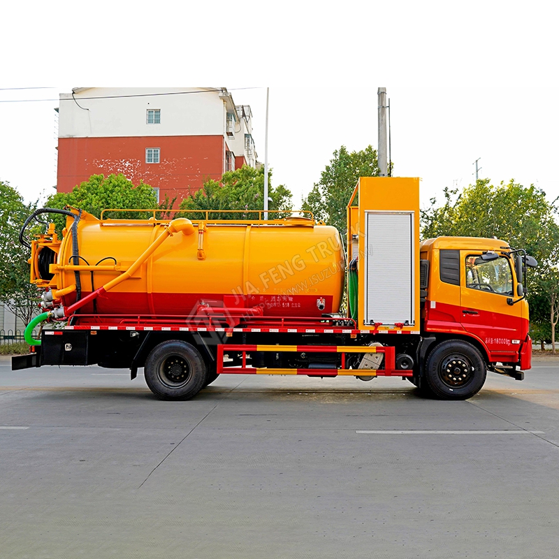Dongfeng Tianjin 4x2 Cami&oacute;n De Succi&oacute;n De Limpieza De 15 Metros C&uacute;bicos